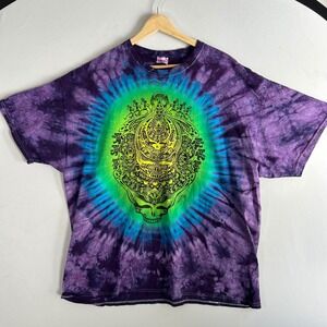 VTG 1986 Gary McMillen Grateful Dead Tie Dye TShirt 2X Jerry Garcia Dancing Bear